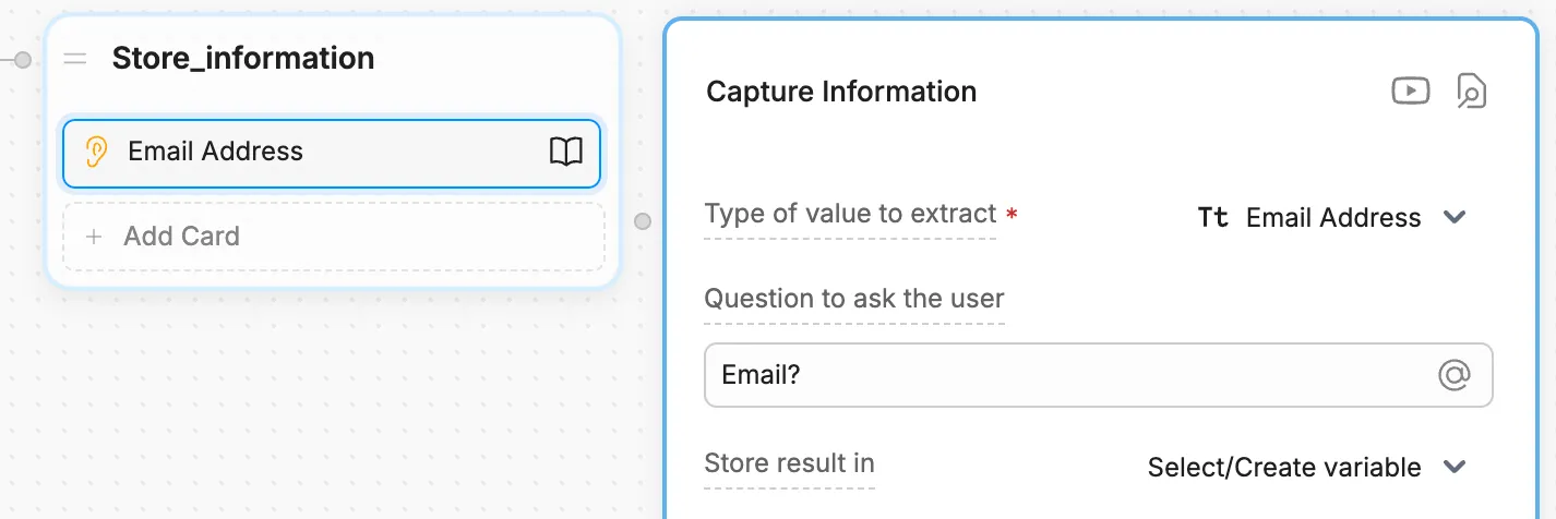 Assign a value to a variable